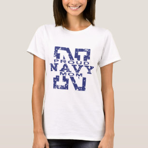 Camiseta Mamã orgulhosa do marinho
