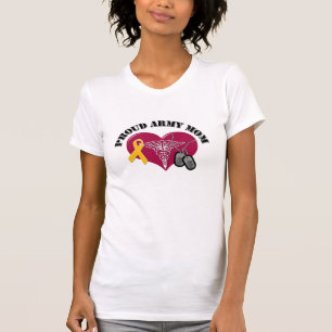 Camiseta Mamã orgulhosa do médico do exército