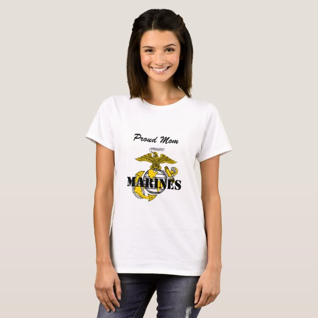 CAMISETA MAMÃ ORGULHOSA DOS FUZILEIROS NAVAIS (Frente Completa)