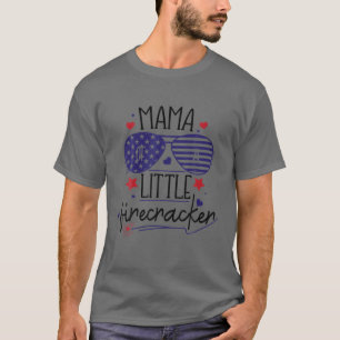 Camiseta Mama Pequeno Firecracker Celebra A Família 4 De Ju
