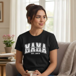 Camiseta Mama Personalizada Ano de Fundação Personalizada M