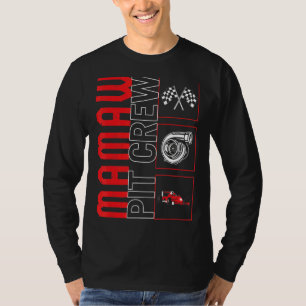 Camiseta Mama Pit Crew Car Race Driver Racecar Rac