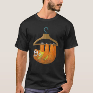 Camiseta Mama Preguiça E Bebê Preguiça Espírito Animal Corr
