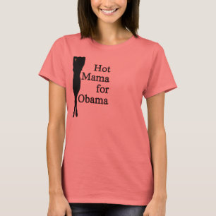 Camiseta mama quente para obama