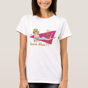 Camiseta Mamã retro da praia