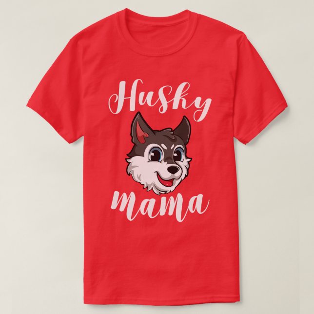 Camiseta Mama rouco Para Mulheres Cachorro-Mãe Presente (Frente do Design)