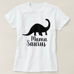 Camiseta Mama Saurus Brontosaurus Silhueta