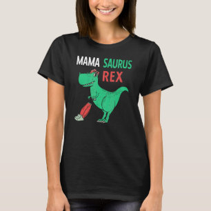 Camiseta Mama Saurus Rex Dinosaur Mamasaurus Mãe Mãe Mãe Da