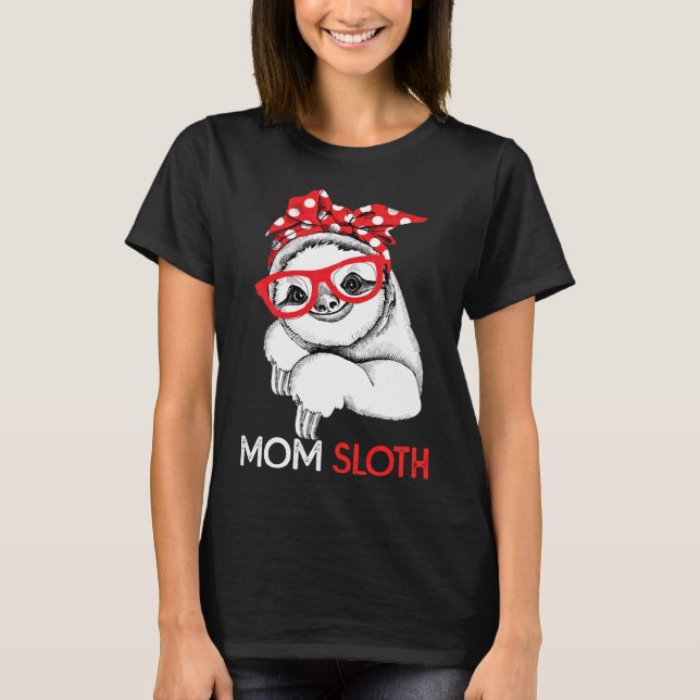 Camiseta Mama Sloth Matando Família Por Homens (Frente)