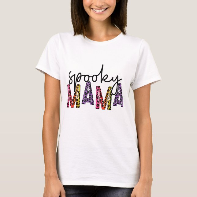 Camiseta Mama Spooky - Halloween (Frente)