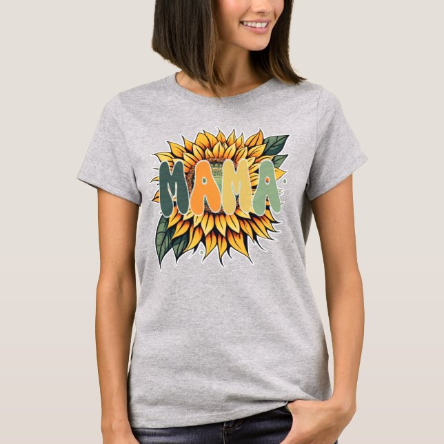 Camiseta MAMA Sunflower (Frente)