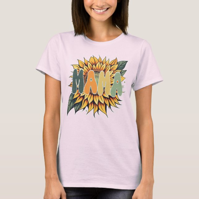 Camiseta MAMA Sunflower (Frente)