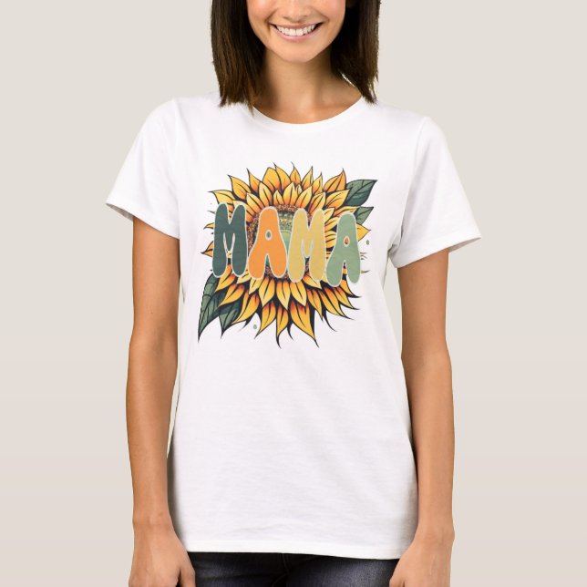Camiseta MAMA Sunflower (Frente)