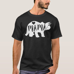 Camiseta Mama Triceratops Dinossauro T-Shirt Engraçado Pres