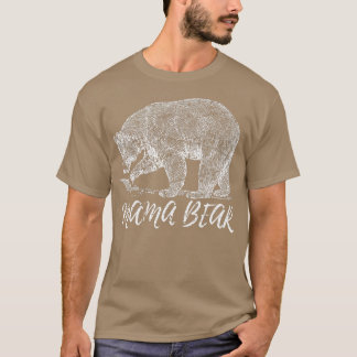 Camiseta Mama Ursa Espírito Bonito Urso Urso Engraçado Urso