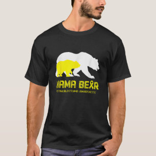 Camiseta Mama Ursa Retinoblastoma Sensibilização Para Mulhe