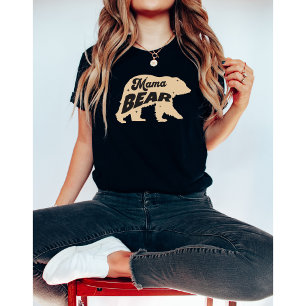 Camiseta Mama Urso-Dia das Mães-Mãe-Engraçado