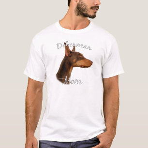 Camiseta Mamã (vermelha) 2 do Pinscher do Doberman