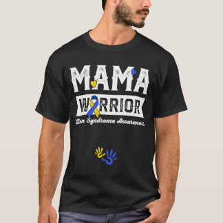 Camiseta Mama Warrior Down Syndrome Sensibilização Família