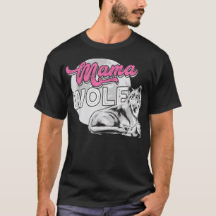 Camiseta Mama Wolf protege seu filho T-Shirt