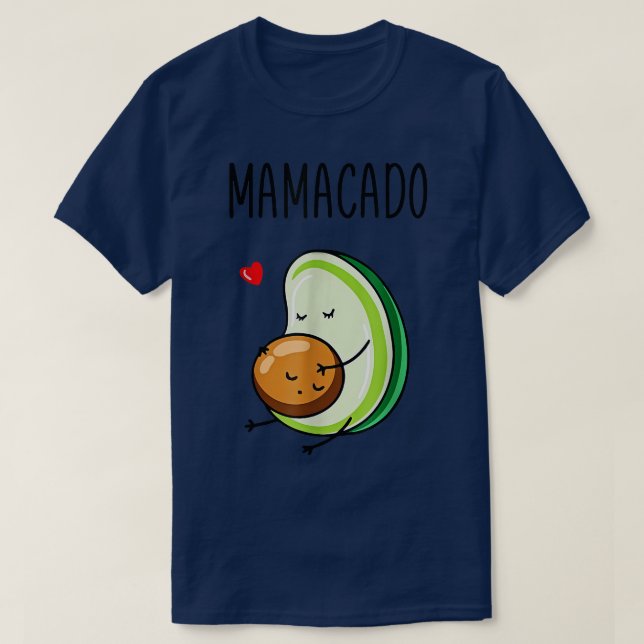 Camiseta Mamacado Avocado Grávida Mãe Gravidez Avo 703 (Frente do Design)
