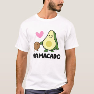 Camiseta Mamacado Avocado Grávida Mãe Gravidez Avo Announ