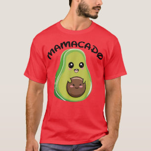 Camiseta Mamacado Avocado Gravidez Mamãe Gravidez Anunciant