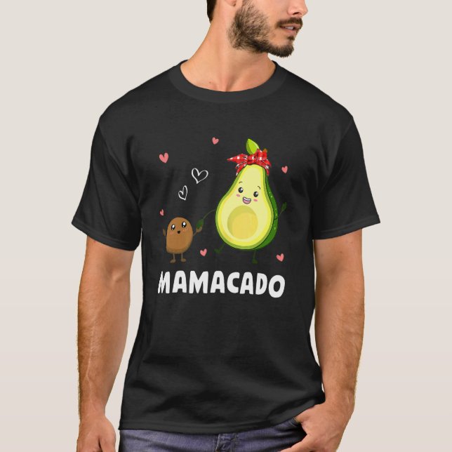 Camiseta Mamacado Avocado Mama Cute Avocado Seed Madre (Frente)