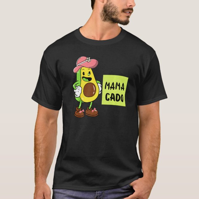 Camiseta Mamacado Avocado Pregnant Mom Pregnancy Avo   (Frente)