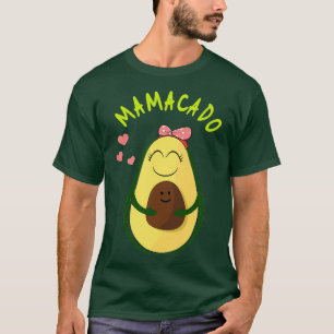 Camiseta Mamacado Cute Avocado Grávida Mãe 1