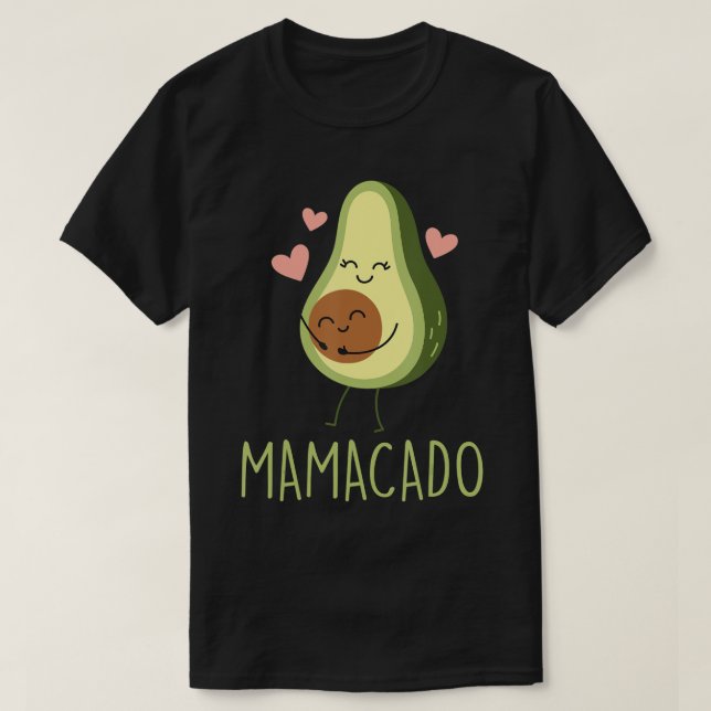 Camiseta Mamacado Engraçado Avocado Mamãe Presente para Gra (Frente do Design)
