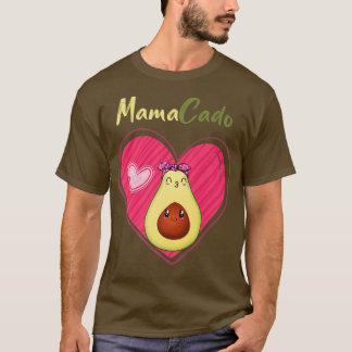 Camiseta Mamacado Funny Cute Avocado Grávida Mamãe Gravidez