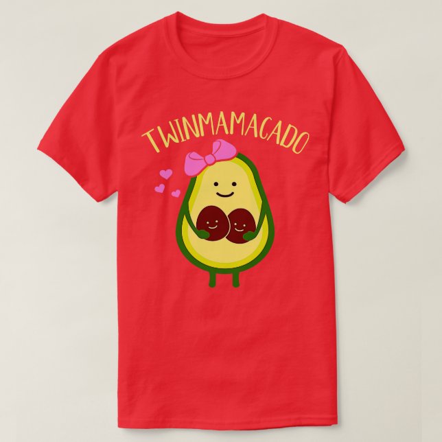 Camiseta Mamacado gêmeo para mãe de gêmeos (Frente do Design)