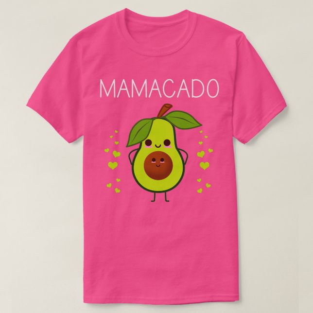 Camiseta Mamacado Grávida Engraçada Gravidez Avocado Cute A (Frente do Design)