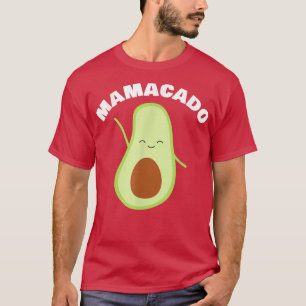 Camiseta Mamacado Mãe e Avocado Engraçada Gravidez