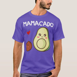 Camiseta Mamacado Mama Avocado Anúncio de Gravidez Avoca