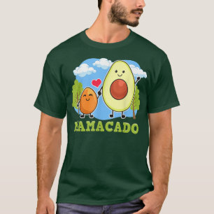 Camiseta Mamacado Mama Avocado With Seed Funny Vegan Mom Mo