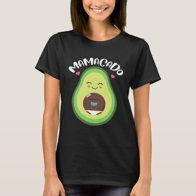 Camiseta Mamacado Pregnant Avocado Pregnancy Announcement (Frente)