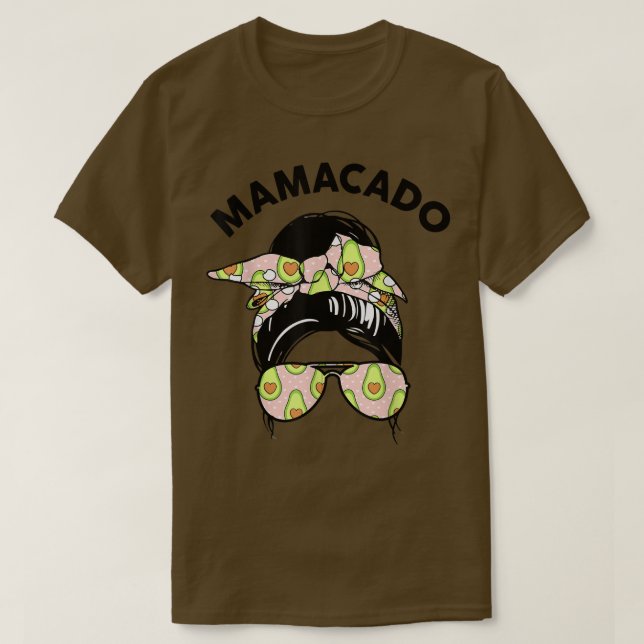 Camiseta MamacadoWomen Mama AvocadoAvocado Costume  (Frente do Design)