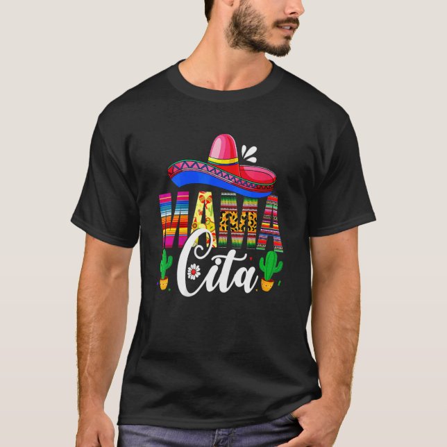 Camiseta Mamacita Cinco De Mayo Leopard Fiesta Mexicana Mot (Frente)