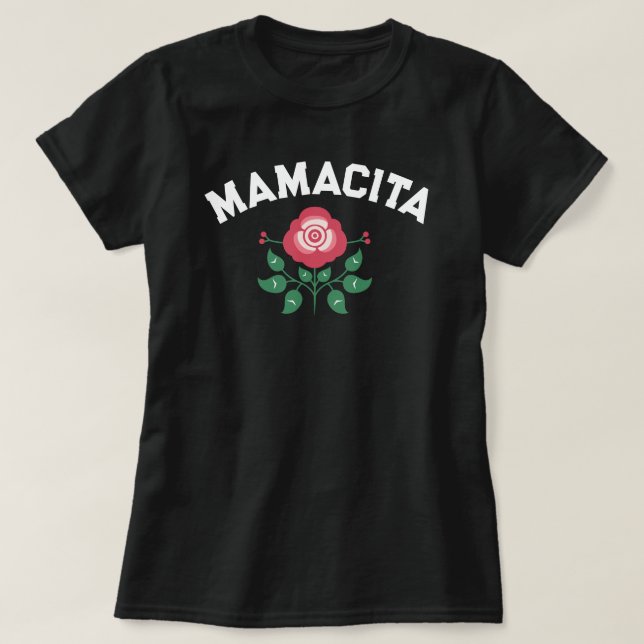 Camiseta Mamacita Rosa Espanhol Regalo para madre (Frente do Design)