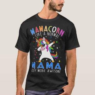 Camiseta mamacorn Like A mama Only Awesome Dabbing Unicorn