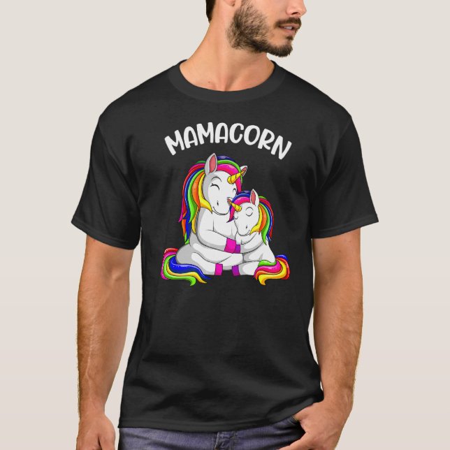 Camiseta Mamacorn Unicorn Mãe Mamãe Dia das Mulheres (Frente)