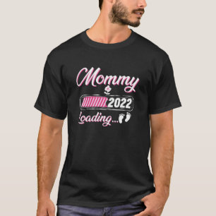 Camiseta Mamãe 2022 Anúncio de Gravidez Futura Mãe
