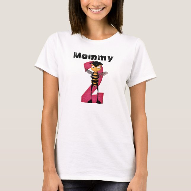 Camiseta @Mamãe 2BEE Camisa-T de maternidade feminina (Frente)