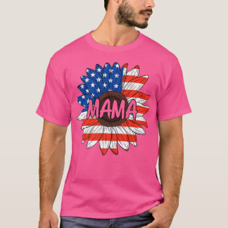 Camiseta Mamãe 4 De Julho Dos Estados Unidos