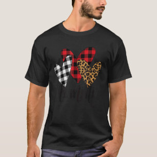 Camiseta Mamãe abençoada mãe-leopardo Buffalo Xadrez cristo