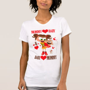Camiseta Mamãe Ama Bebê - Branco 03