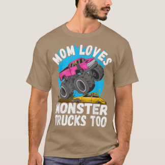 Camiseta Mamãe ama Monster Truck também