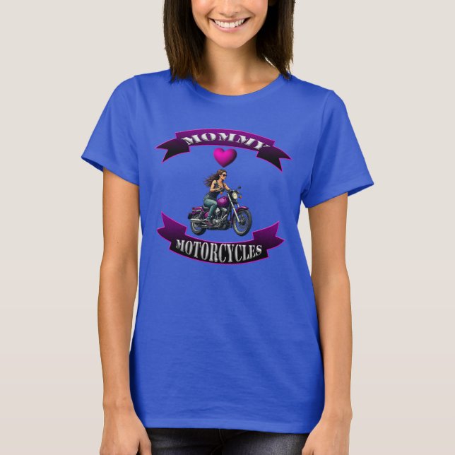 Camiseta Mamãe Ama Motocicletas (Frente)